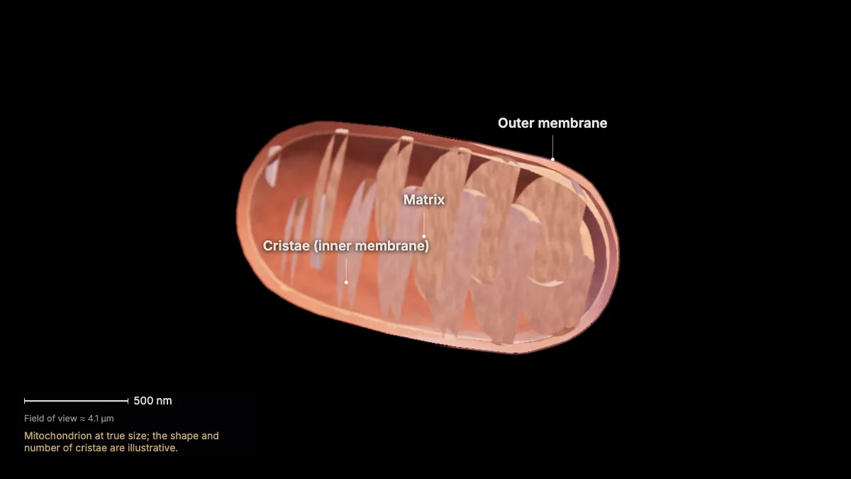 Labeled 3D model: energy from food