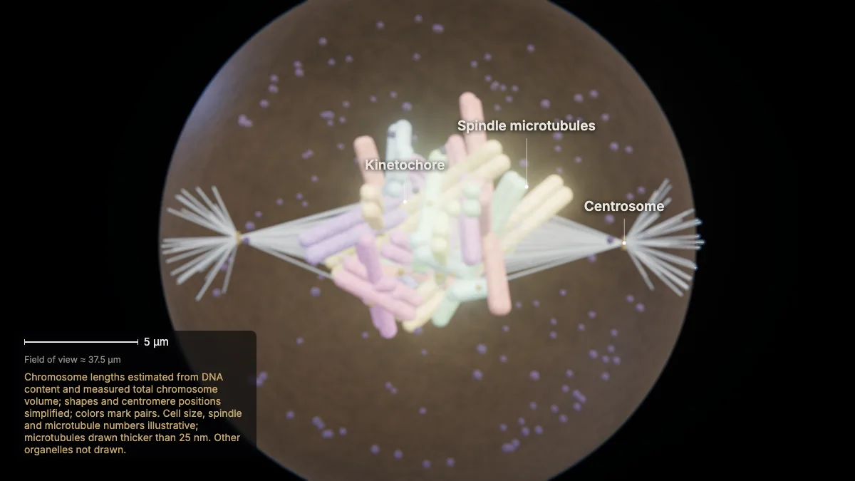 Labeled 3D model: prometaphase